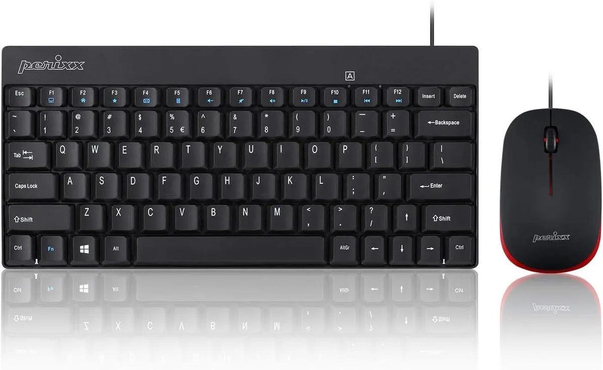 Perixx Perixx Periduo-212 Wired Mini Keyboard and Mouse Set — product photo
