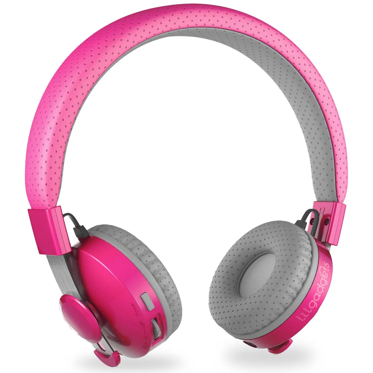 LilGadgets LilGadgets Untangled Pro Pink Kids Headphones 2 in 1 accessory — product photo
