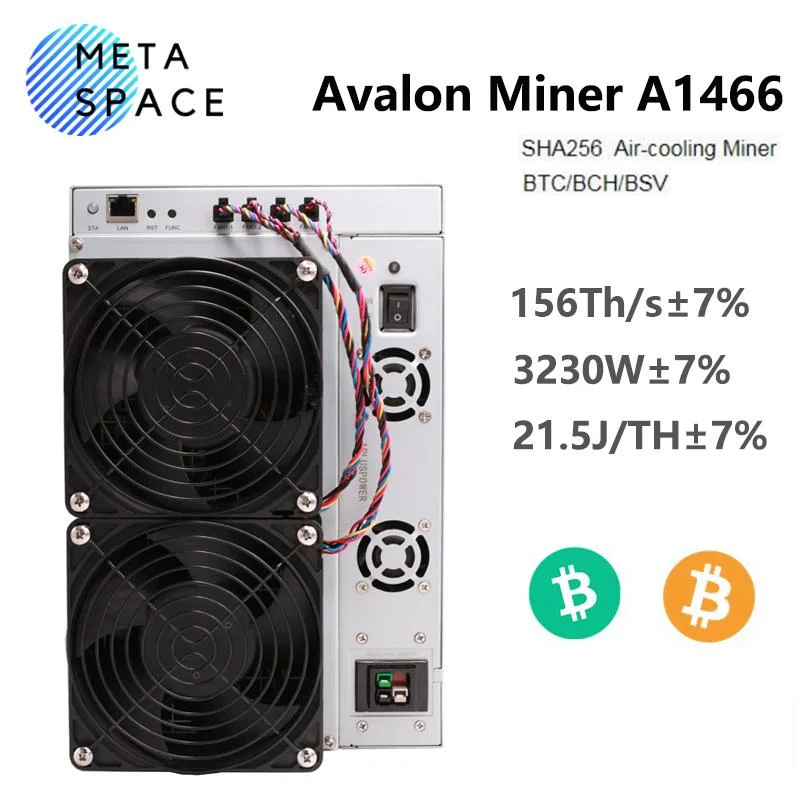 AFRNDK AFRNDK Avalon A1466 156TH/s 3230W SHA-256 mining hardware — product photo