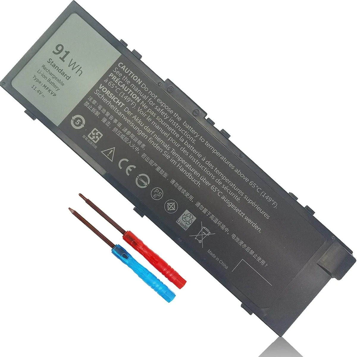 NShi NShi 91Wh 11.4V 6-Cell Lithium Polymer Laptop Battery for Dell Precision 15 7510 7520 17 7710 7720 — product photo
