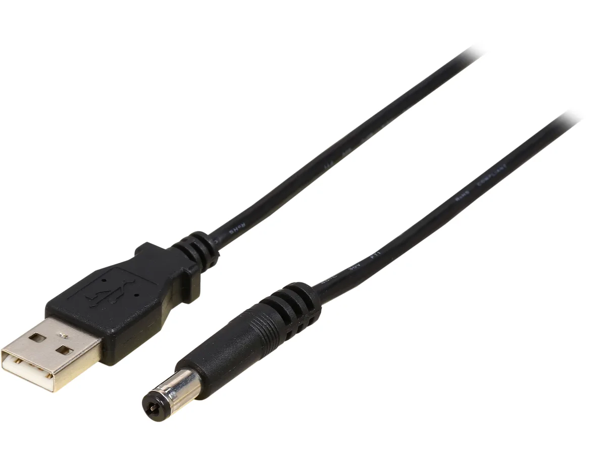 STARTECH STARTECH USB2TYPEM2M USB 2.0 to 5.5 mm barrel power cable — product photo