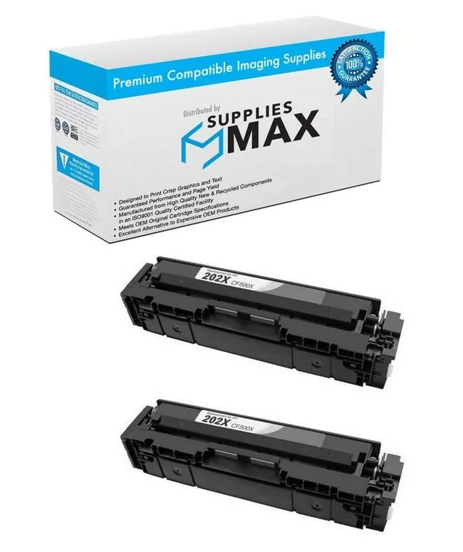 SuppliesMax SuppliesMax HP CF500XD Black Toner Cartridge 2 Pack 3200 Pages — product photo