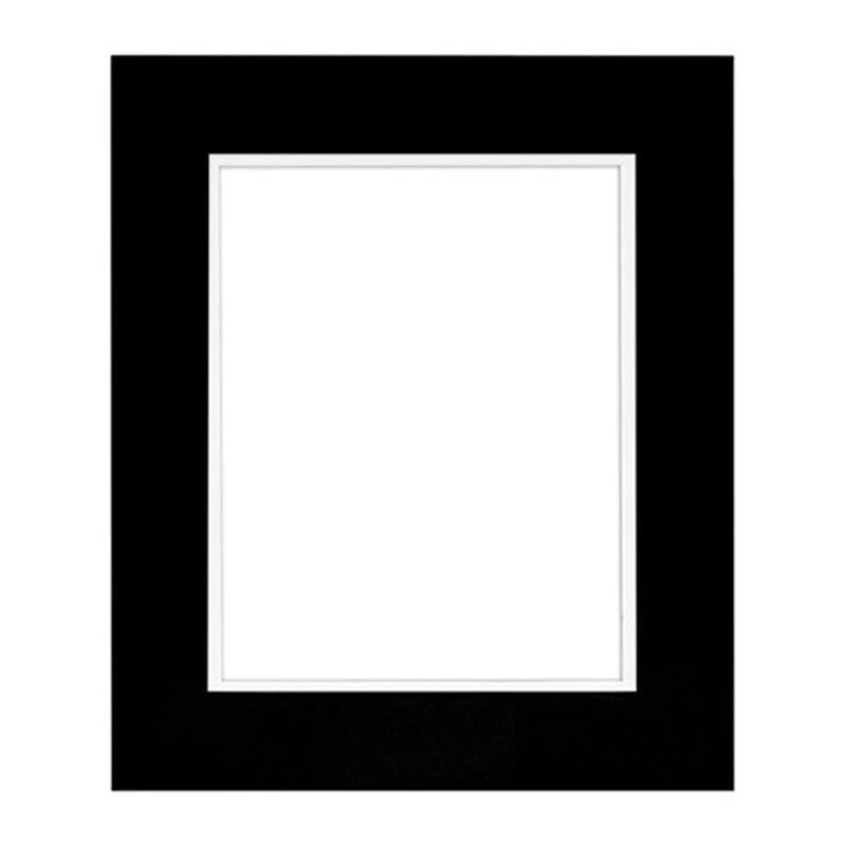 Framatic Framatic Metro Seamless 8x10" MDF Frame Matted for 5x7" Black — product photo