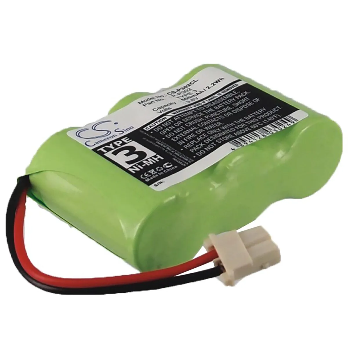 Cameron &amp; Co Cameron &amp; Co DS-CS-P302CL Battery Ni-MH 0.6 Ah Black telephone accessory — product photo