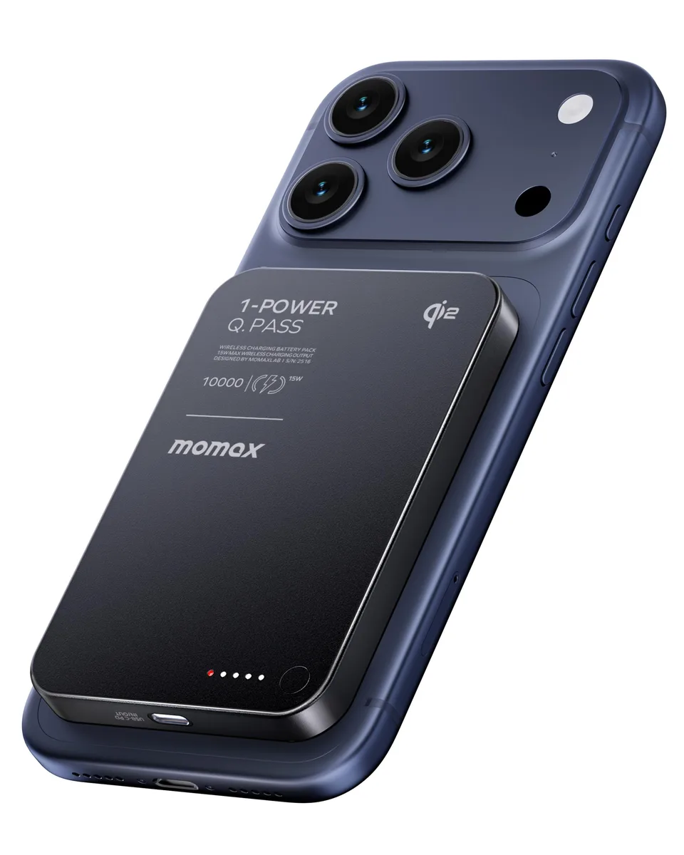 MOMAX Technology Ltd. MOMAX Technology Ltd. IP136Q2 Q.Pass 10000mAh Qi2 15W Magnetic Power Bank — product photo