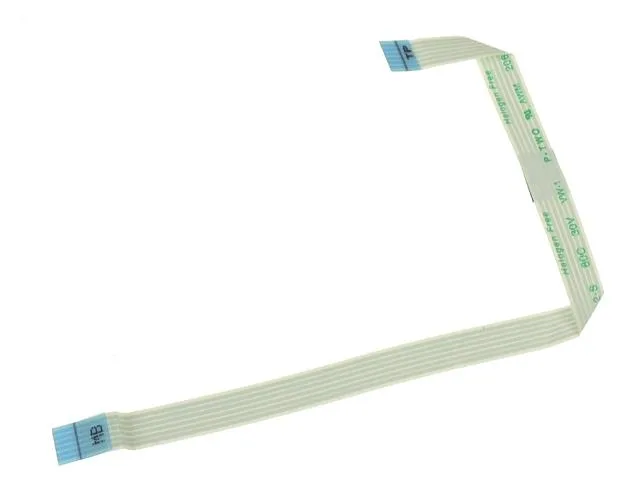 Thin orange ribbon cable with connectors at both ends