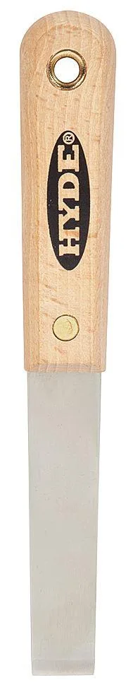 Hyde 07005 stiff scraper with 3/4 inch stainless blade and hardwood handle