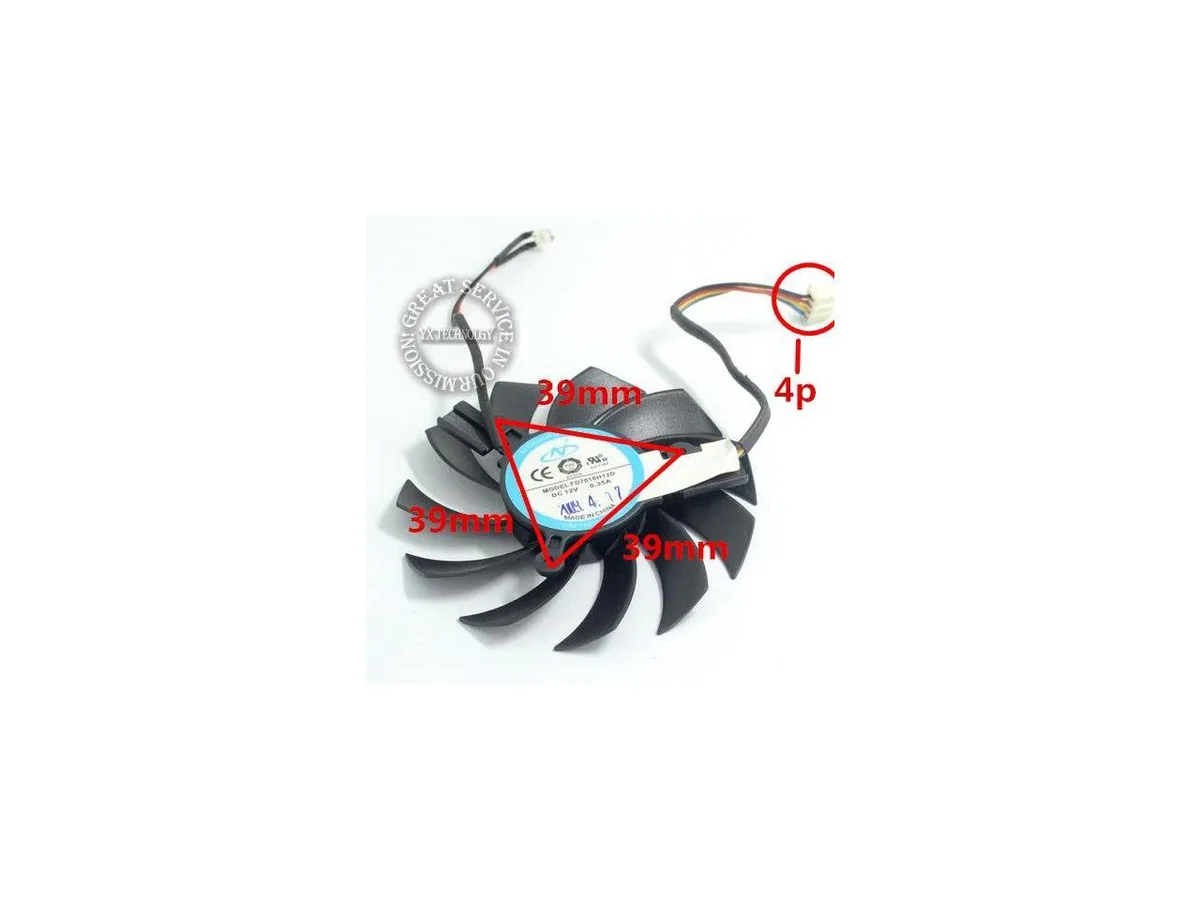 Fans Fans FD7010H12D 12V 0.35A 73mm case fan — product photo