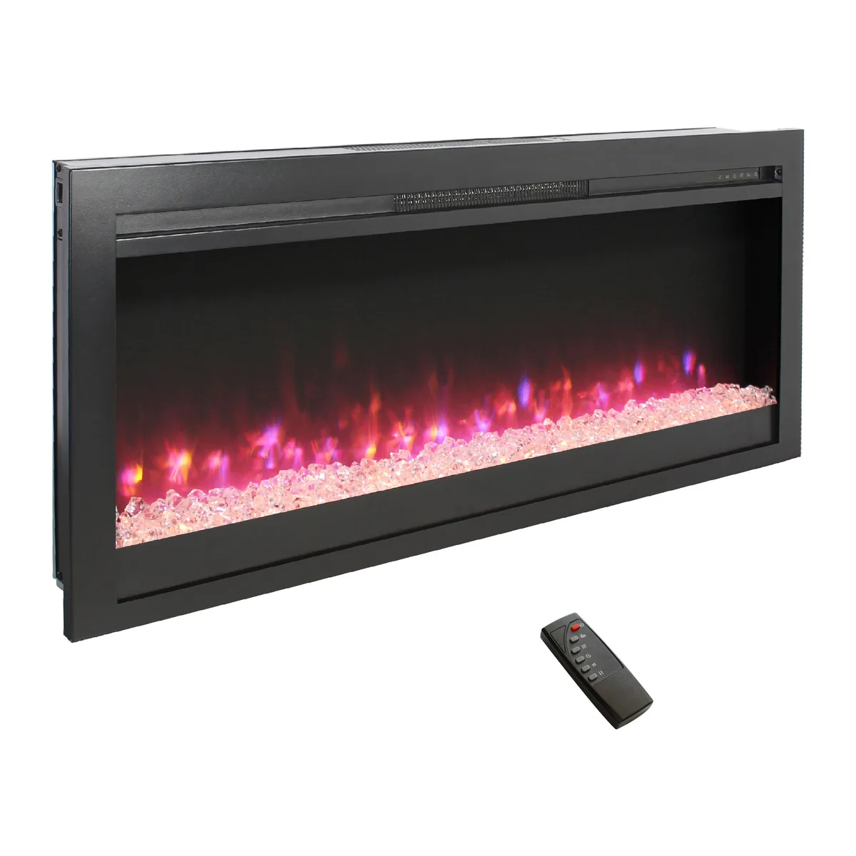 tuphen tuphen 44 inch in-wall recessed electric fireplace — product photo