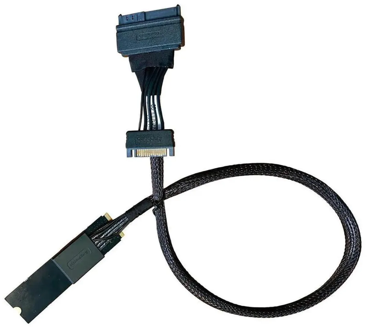SMUGDESK SMUGDESK PCIe 4.0 M.2 to U.2 NVMe Adapter SFF-8639 with 75cm Power Cable — product photo