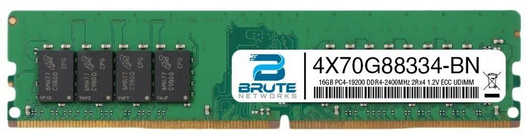 Brute Networks Brute Networks 16GB DDR4-2400 ECC UDIMM CL15 1.2V 2Rx4 server RAM — product photo