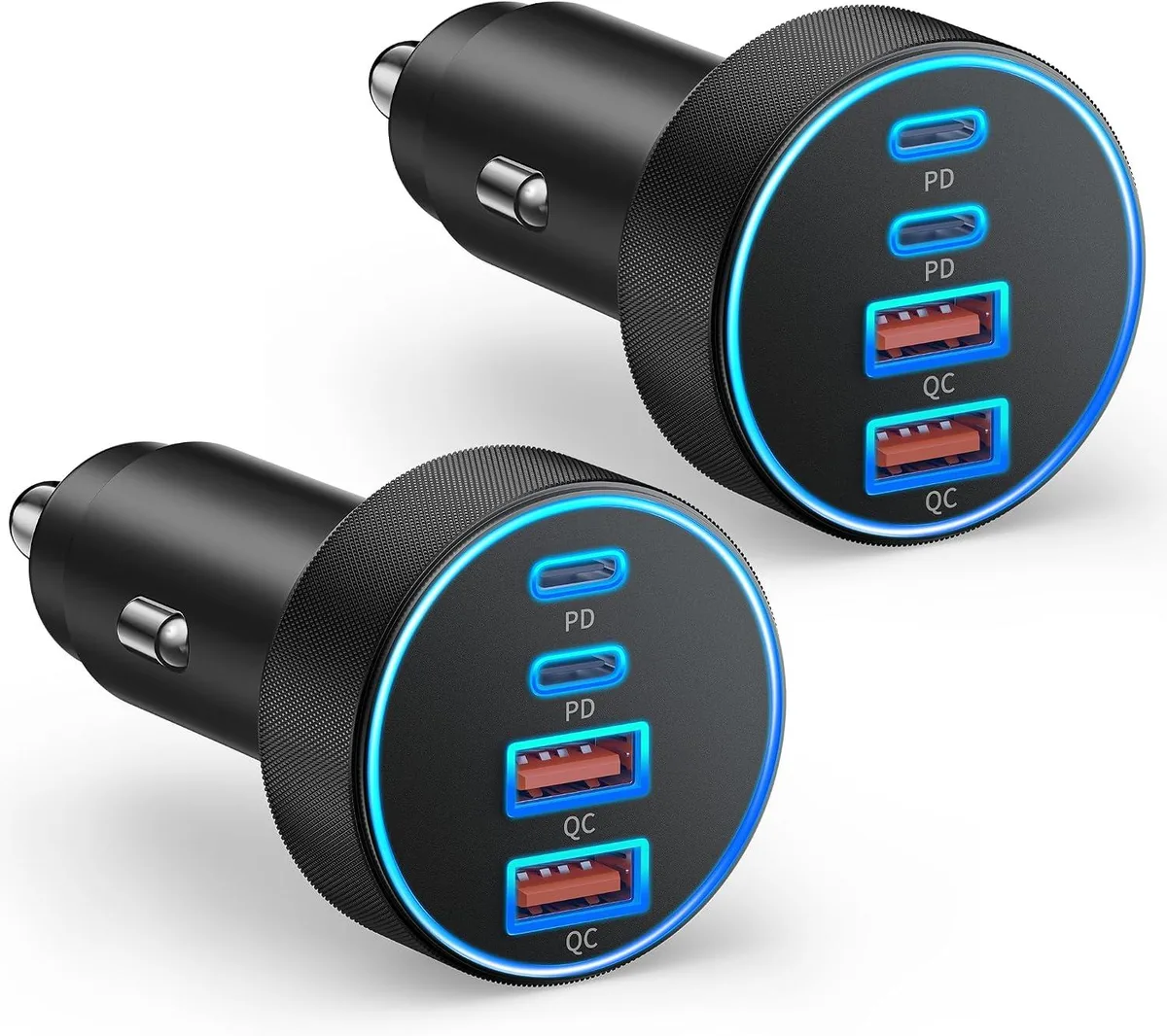 Leelbox Leelbox 2-Pack 90W 4-Port USB-C Car Charger — product photo