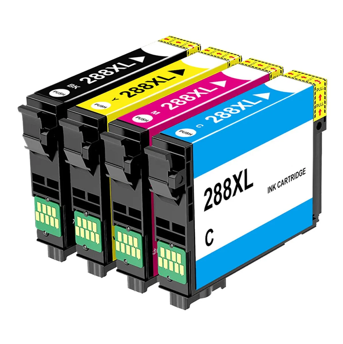 Ninestar Technology Ninestar Technology 288XL 4PK High-Yield BK/C/M/Y Ink Cartridges — product photo