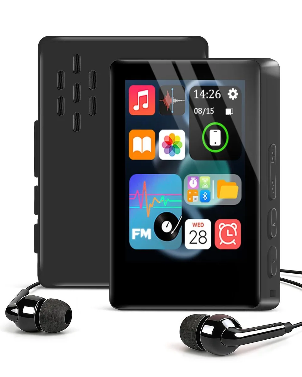 VANSING D5 MP3 player 32GB 2.4" OLED Bluetooth 5.2 Black — product photo
