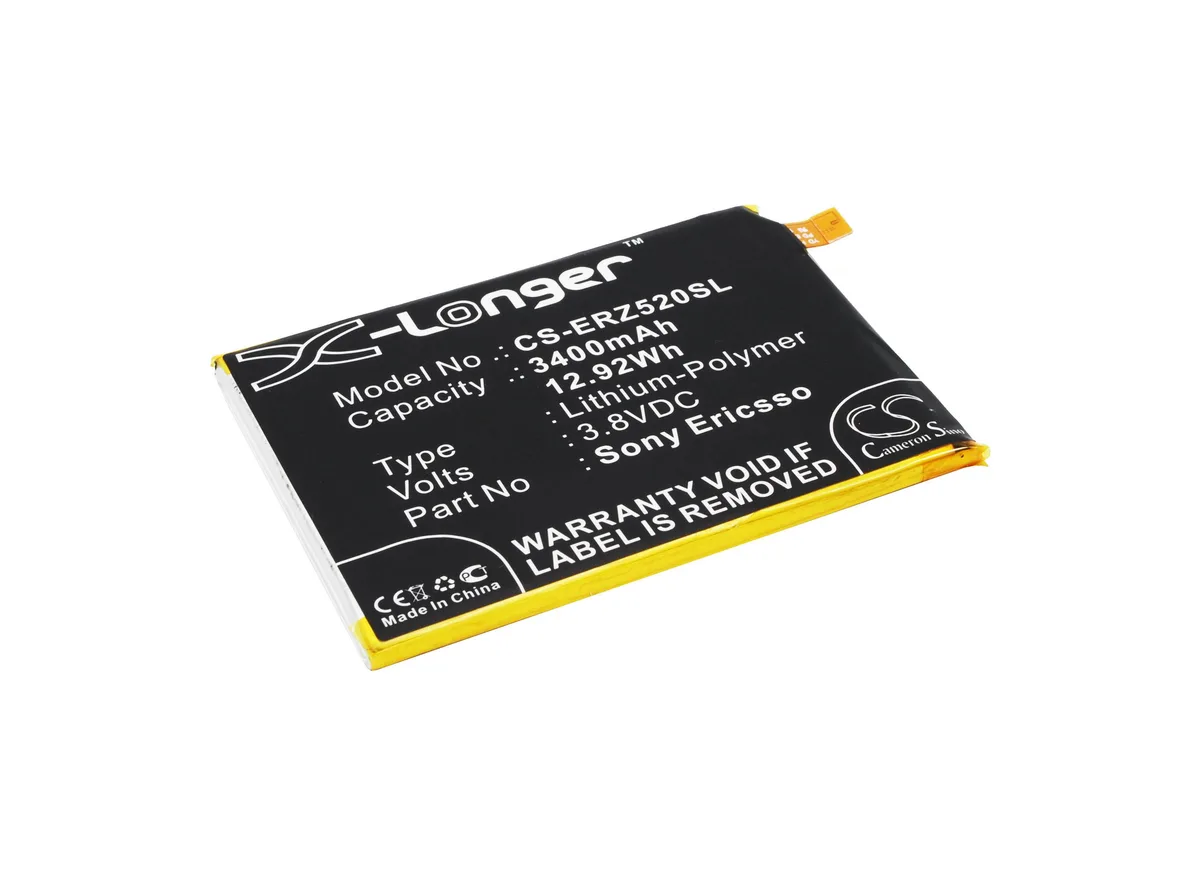 Cameron &amp; Co Cameron &amp; Co DS-CS-ERZ520SL cell phone battery 3400mAh 3.8V — product photo