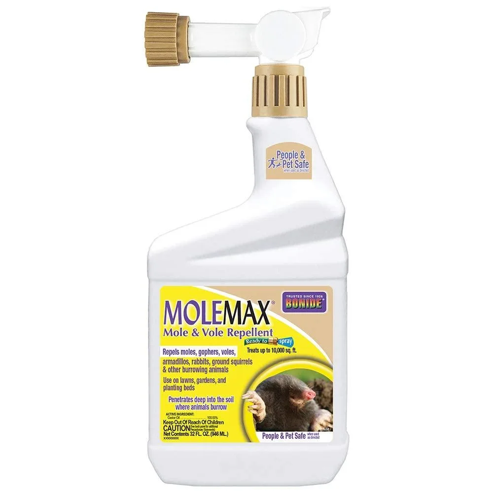 32 oz ready-to-spray bottle of Mole & Vole Repellent
