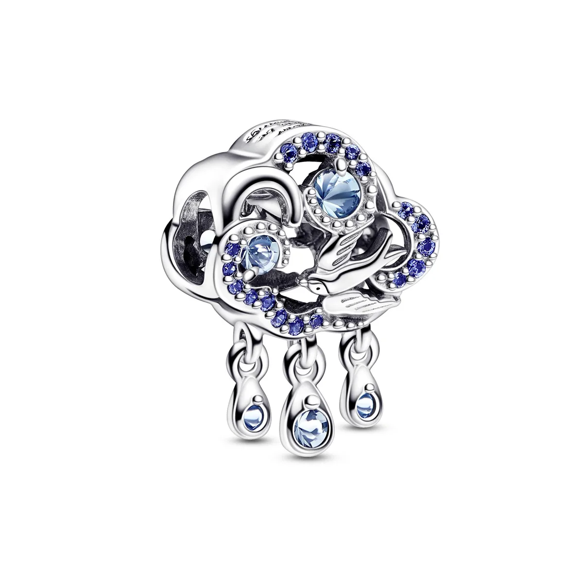 PANDORA PANDORA Cloud & Swallow Charm Silver/Blue — product photo