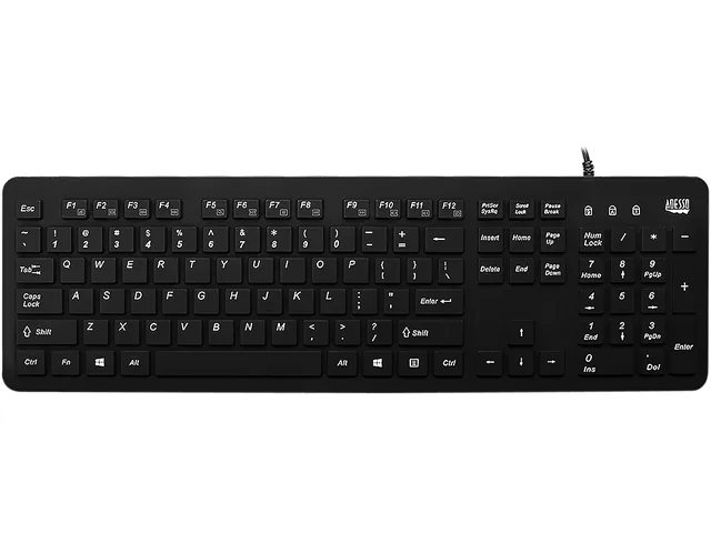 Adesso Adesso AKB-235UB Antimicrobial Waterproof Keyboard — product photo