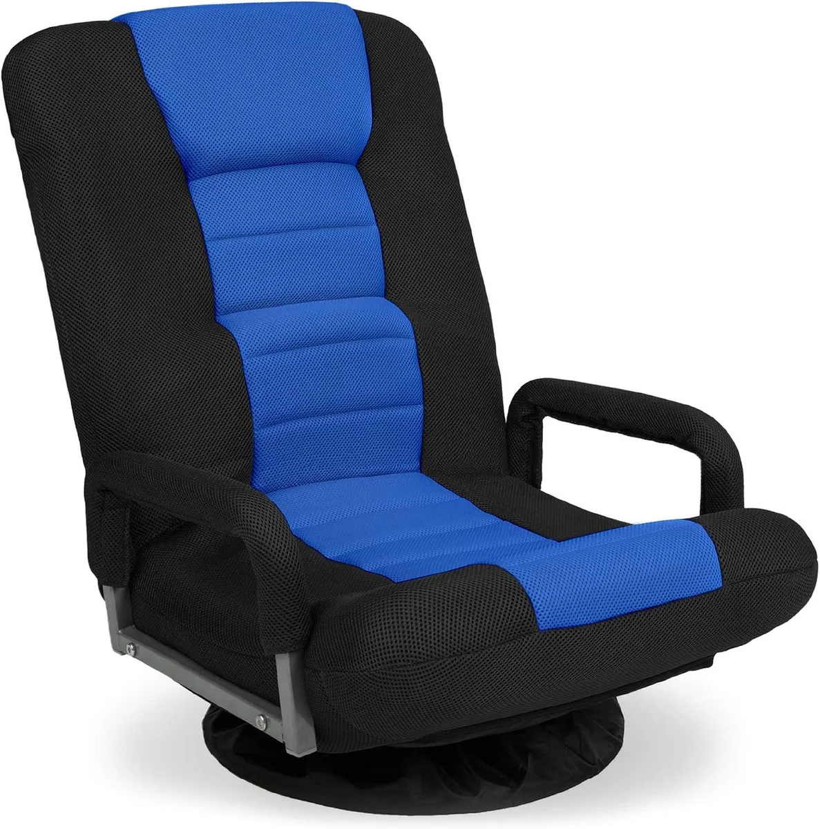 Corn Electronics Corn Electronics Blue Swivel Gaming Chair 360 Degree Floor Rocker — product photo