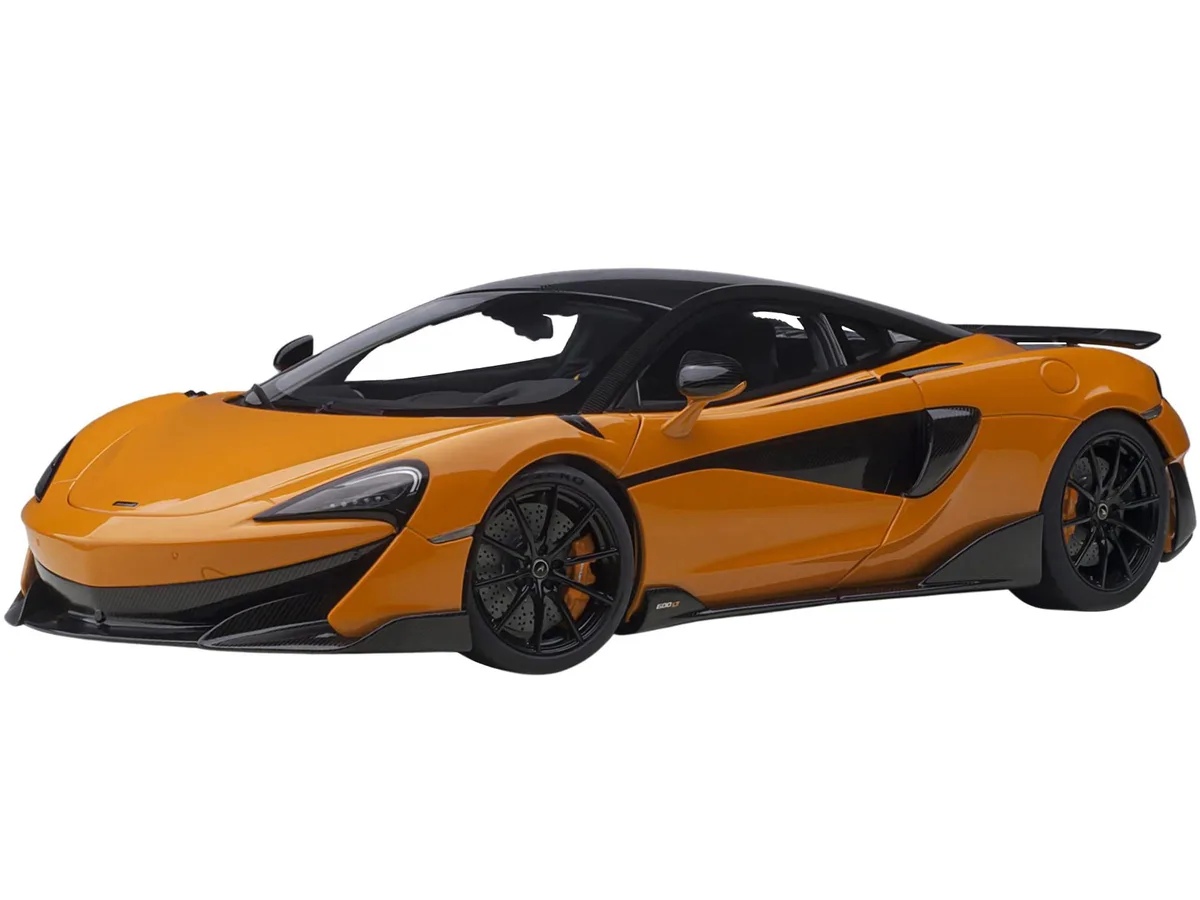 Autoart Autoart McLaren 600LT Myan Orange and Carbon 1/18 hobby collectible — product photo