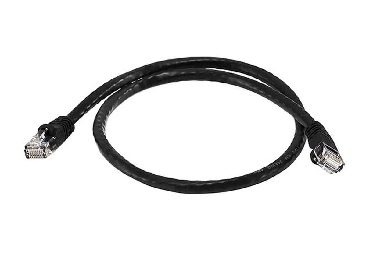 No Sew No Sew Cat6 network ethernet cable 2ft 24AWG 550MHz Black 103419 — product photo