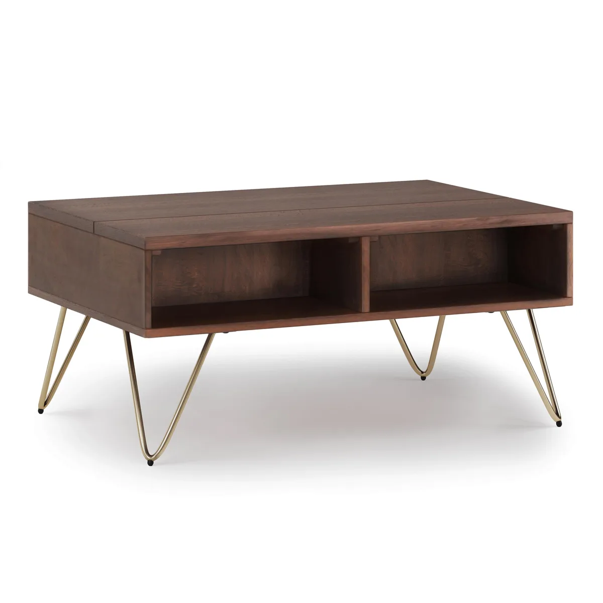 tuphen tuphen Hunter Small Lift Top Coffee Table Umber Brown Gold 24x36x18 — product photo