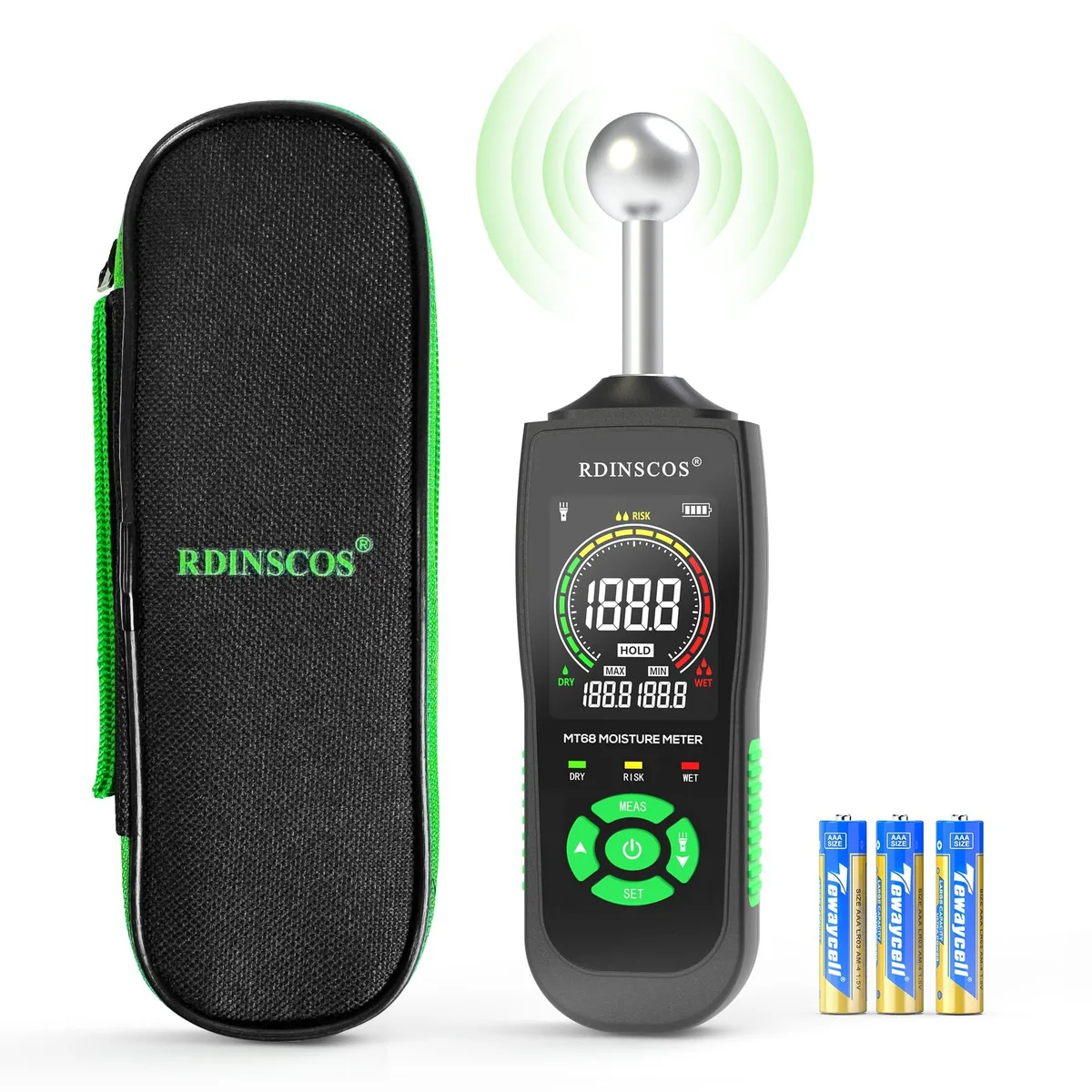 KEHIPI KEHIPI Pinless Moisture Meter Ball Sensor MT36 — product photo