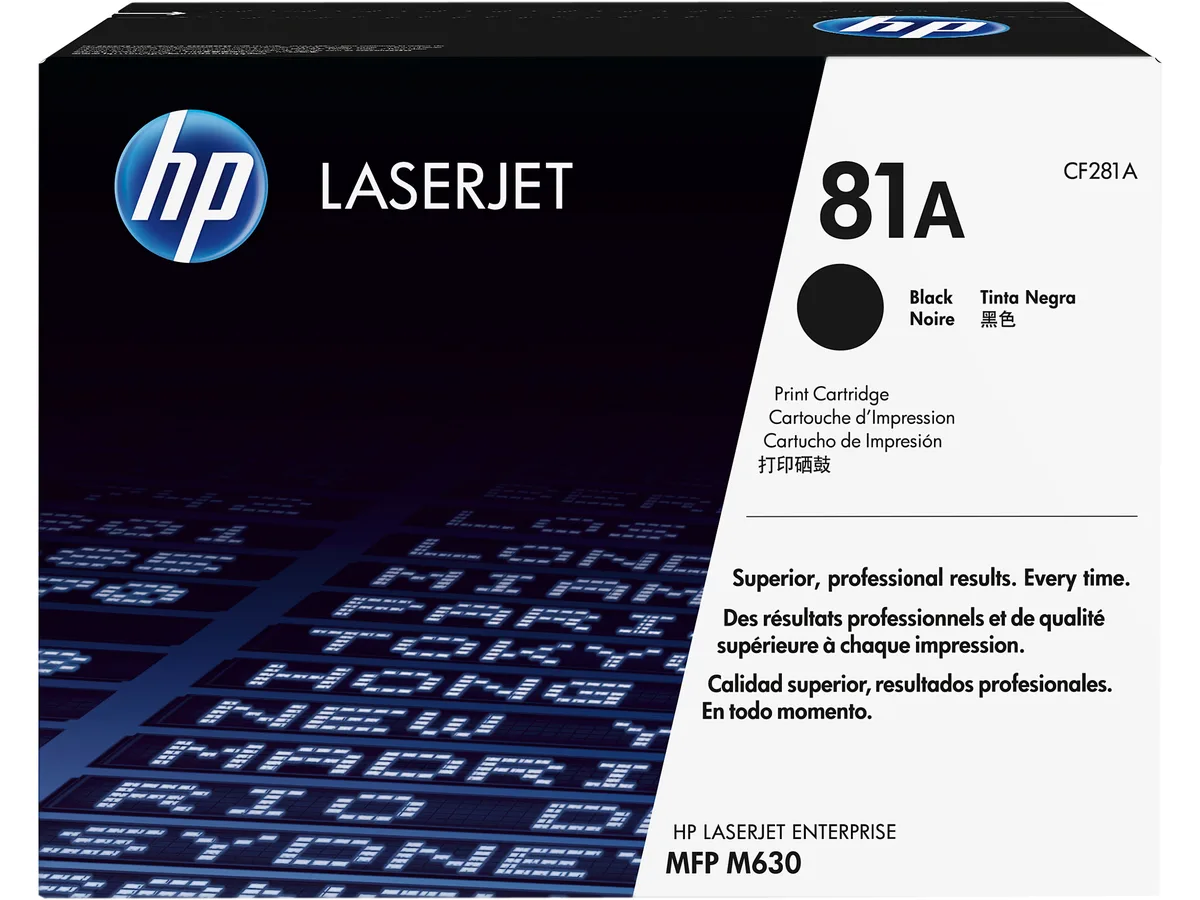 HP HP CF281A (81A) Black Toner Cartridge 10500 Pages — product photo