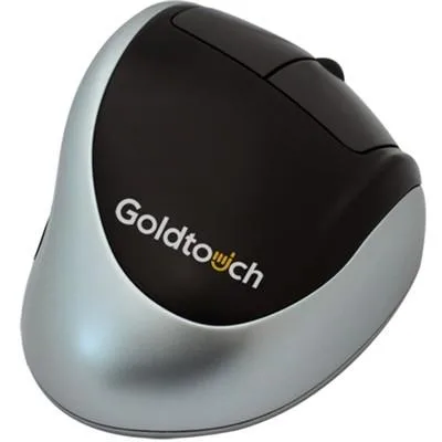Goldtouch Goldtouch Ergonomic Mouse, black and silver — product photo