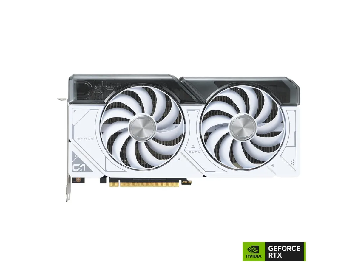 ASUS ASUS Dual GeForce RTX 4070 White OC 12GB graphics card — product photo