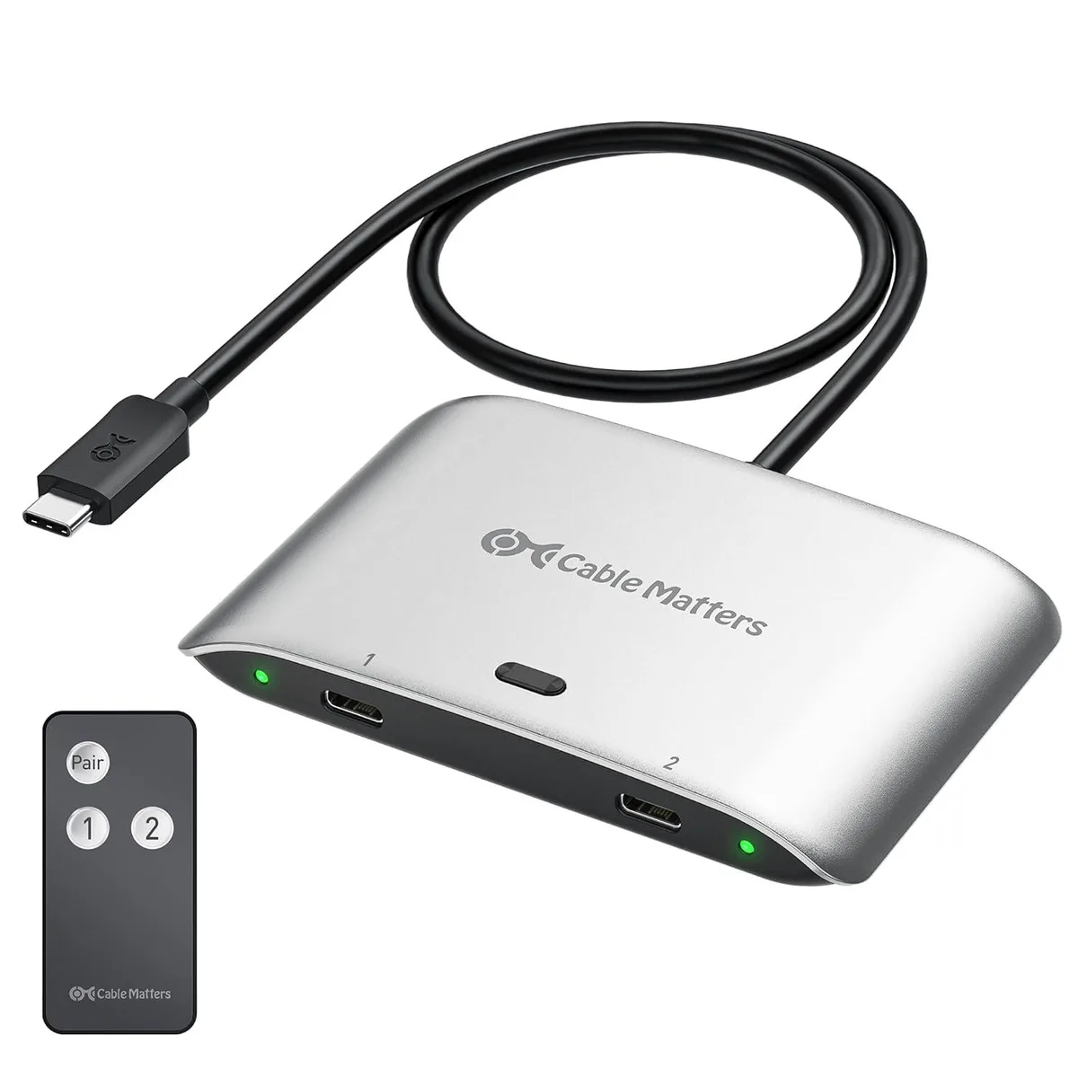 Explus-C Explus-C 20Gbps USB4 KVM Switch 2 Computers 8K@30Hz 5K@60Hz 4K@144Hz 140W PD — product photo