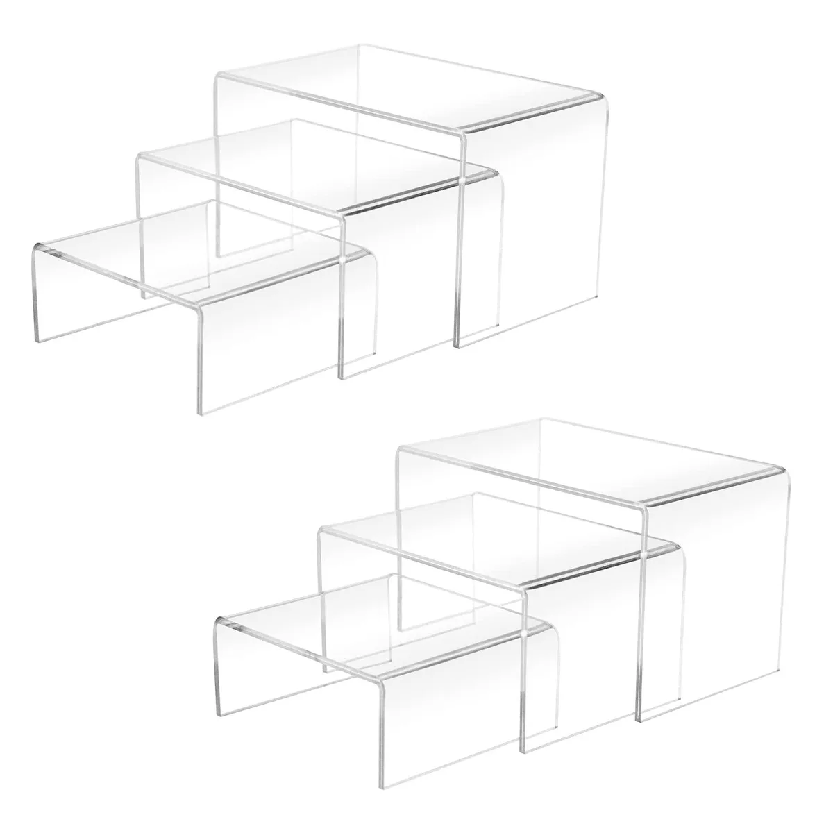  Avid BXZ-3-20 Acrylic Display Risers 6pcs Clear 3mm — product photo
