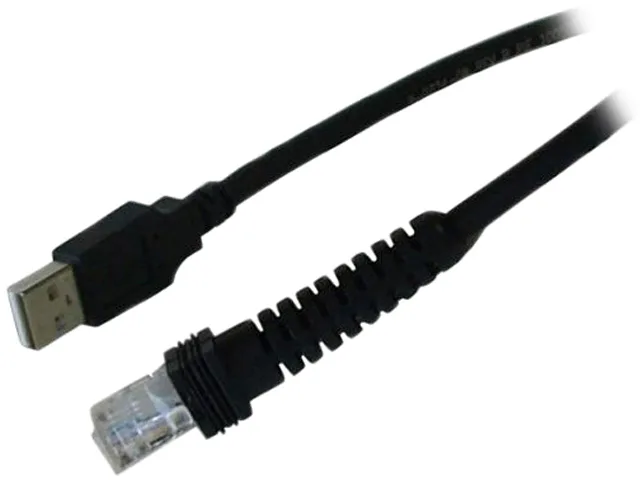 Datalogic Datalogic 90A052043 10 ft coiled 4 pin USB Type A pos accessory — product photo