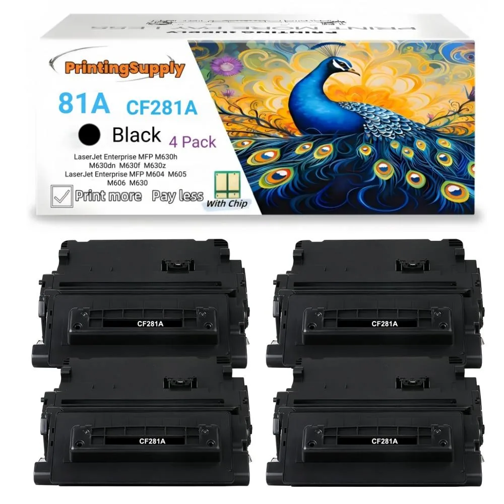 Aster Graphics Inc Aster Graphics Inc 81A CF281A Black Toner Cartridge 4 Pack 10500 Pages — product photo