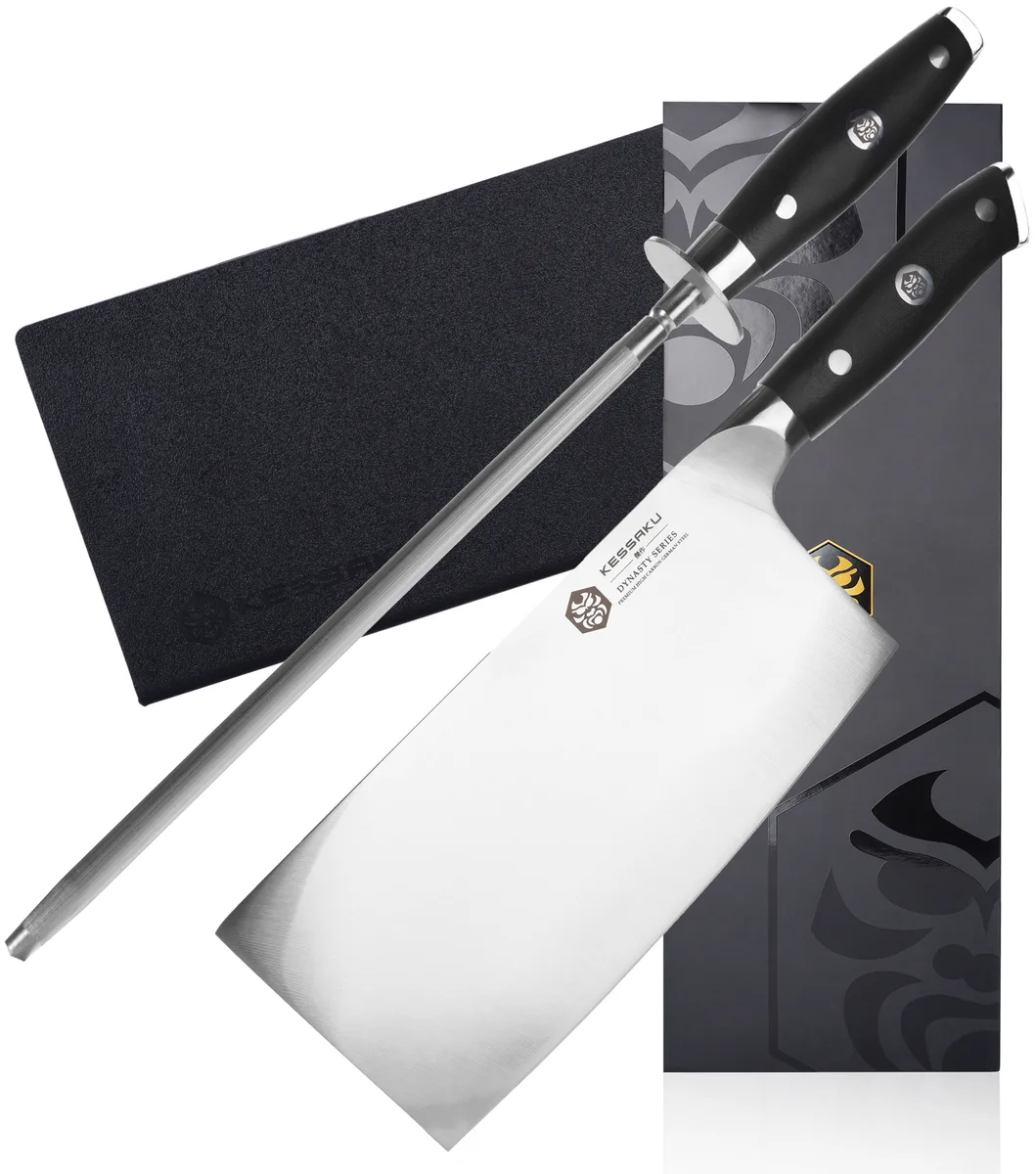 Kessaku Kessaku KES99004 7" Cleaver & 10" Honing Rod Set — product photo