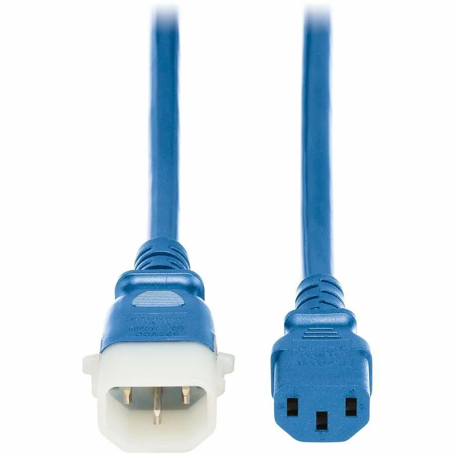 Eaton Eaton P005-E04-ABL-6 computer power cord C13 to P-Lock C14 14 AWG 4 ft 1.2 m blue 6 pack — product photo