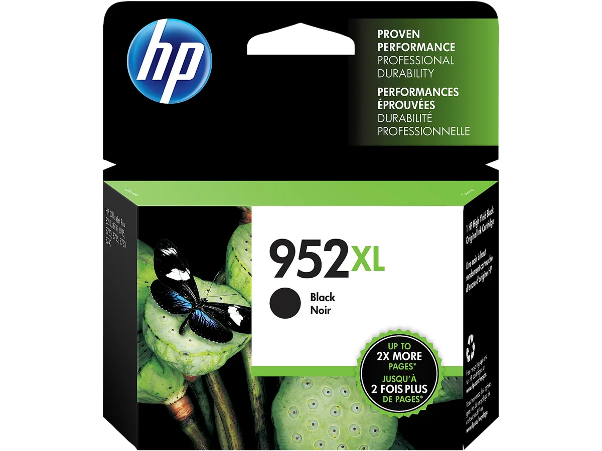 HP HP 952XL High Yield Ink Cartridge Black F6U19AN#140 Single Pack 2000 Pages — product photo