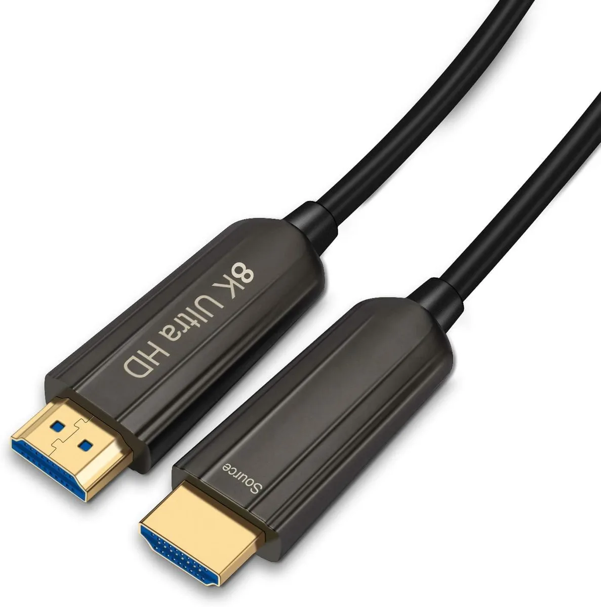 Bipra Bipra 8K Fiber Optic HDMI 2.1 Cable 100ft 2 in 1 accessory — product photo