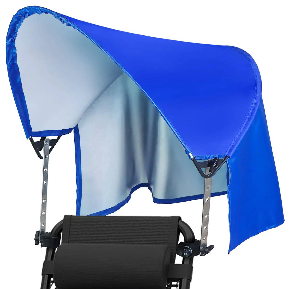 Atvkov Beach Chair Canopy Umbrella with Back Flap Adjustable Height Fits 17-27.5 Inch Chairs — product photo