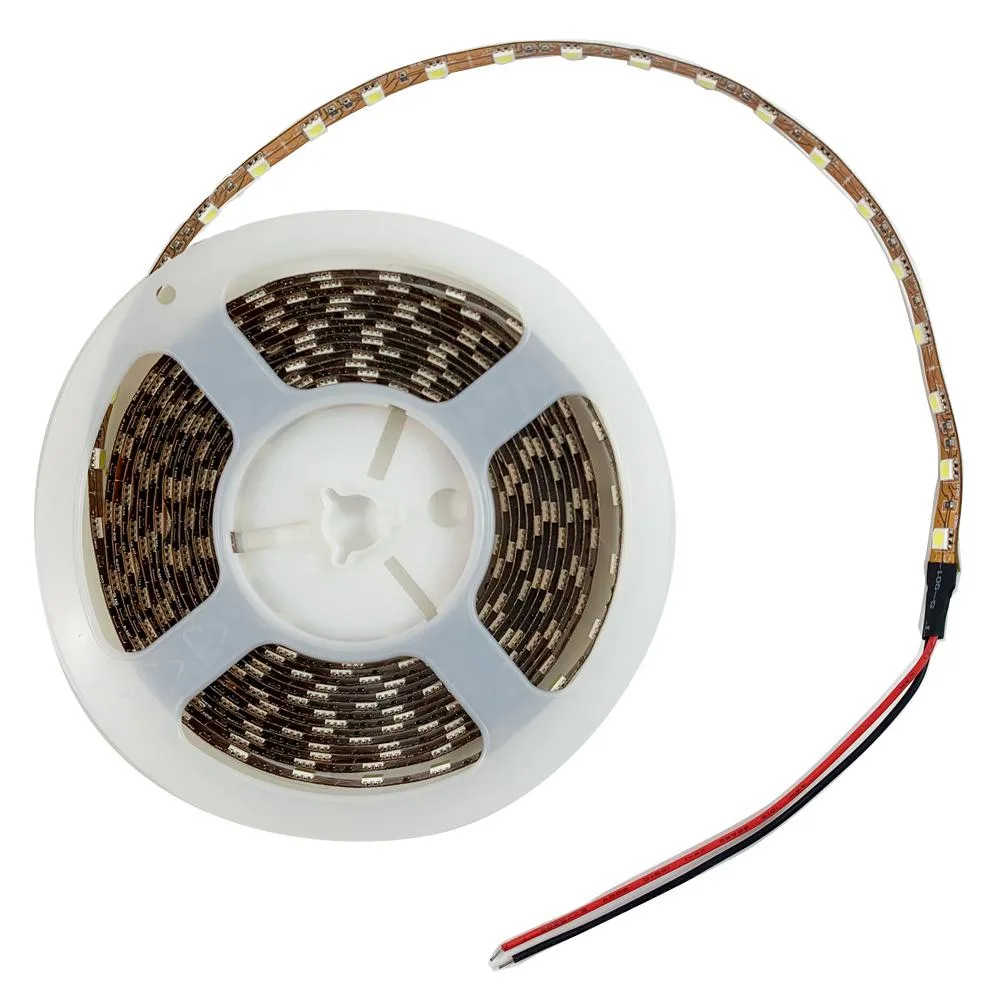 Flexible cool-white LED strip on a 16.4 ft reel with 300 LEDs and 3M adhesive backing