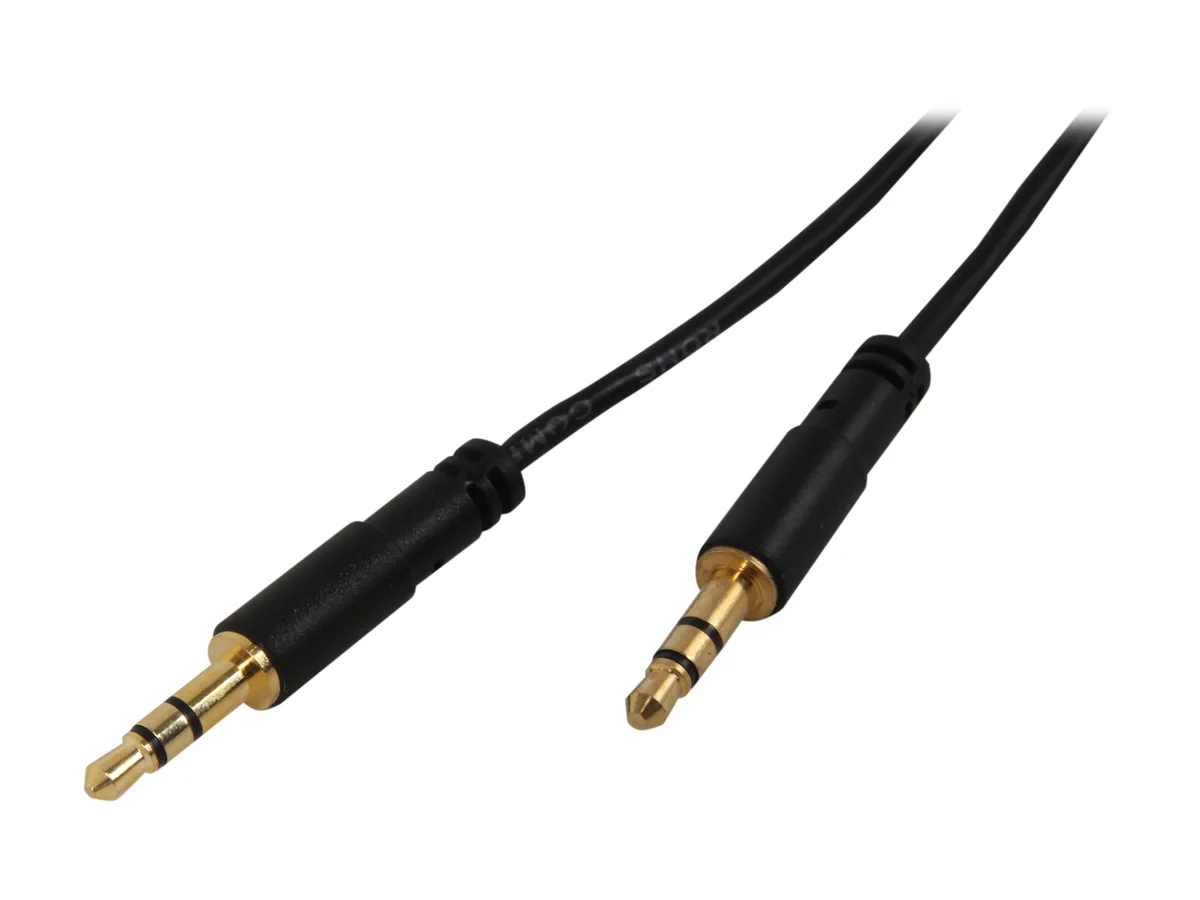 STARTECH STARTECH MU3MMS 3.5mm Slim Stereo Audio Cable 3 ft M/M — product photo