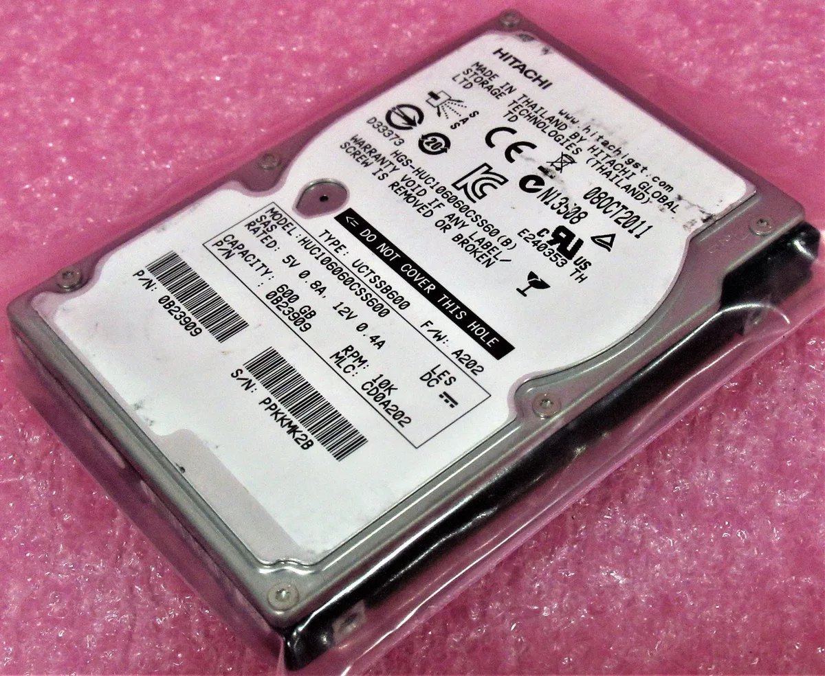 HGST HGST Ultrastar C10K600 HUC106060CSS60 600GB 10K RPM SAS 2.5" internal hard drive — product photo