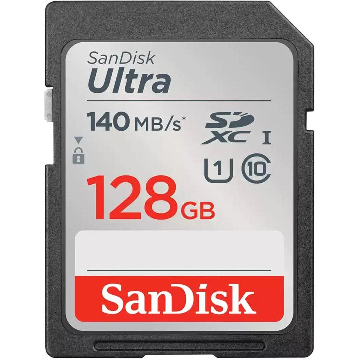 SanDisk SanDisk Ultra 128 GB Class 10 UHS-I U1 SDXC 140MB/s memory card — product photo