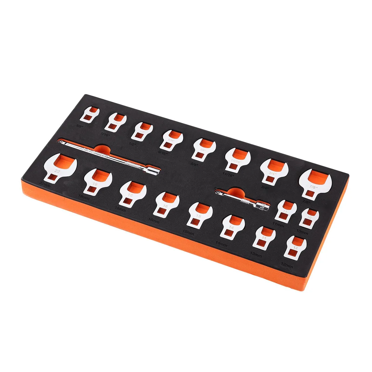 VEVOR VEVOR 20-Piece Crowfoot Wrench Set SAE Metric 40Cr Chrome — product photo