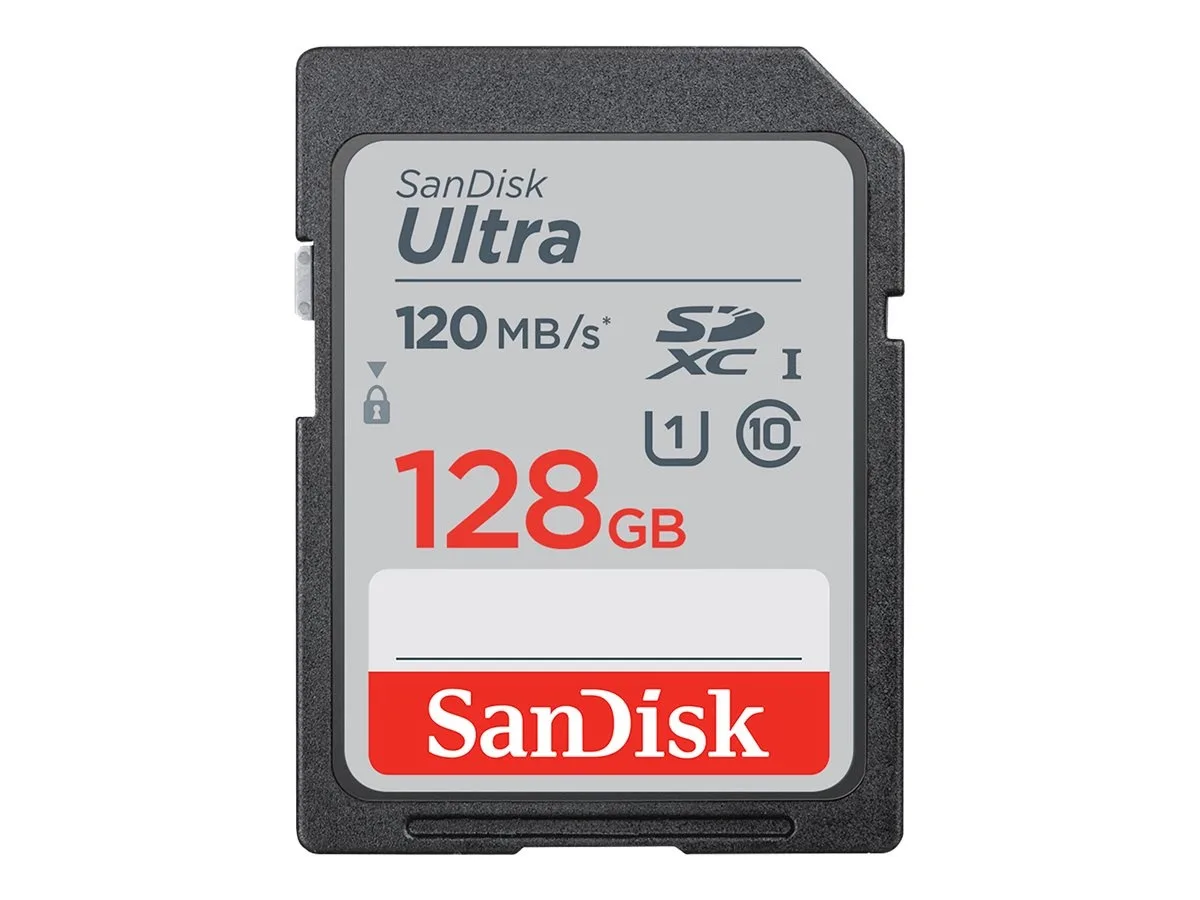 SanDisk SanDisk Ultra SDXC 128GB Class 10 UHS-I 120MB/s memory card — product photo