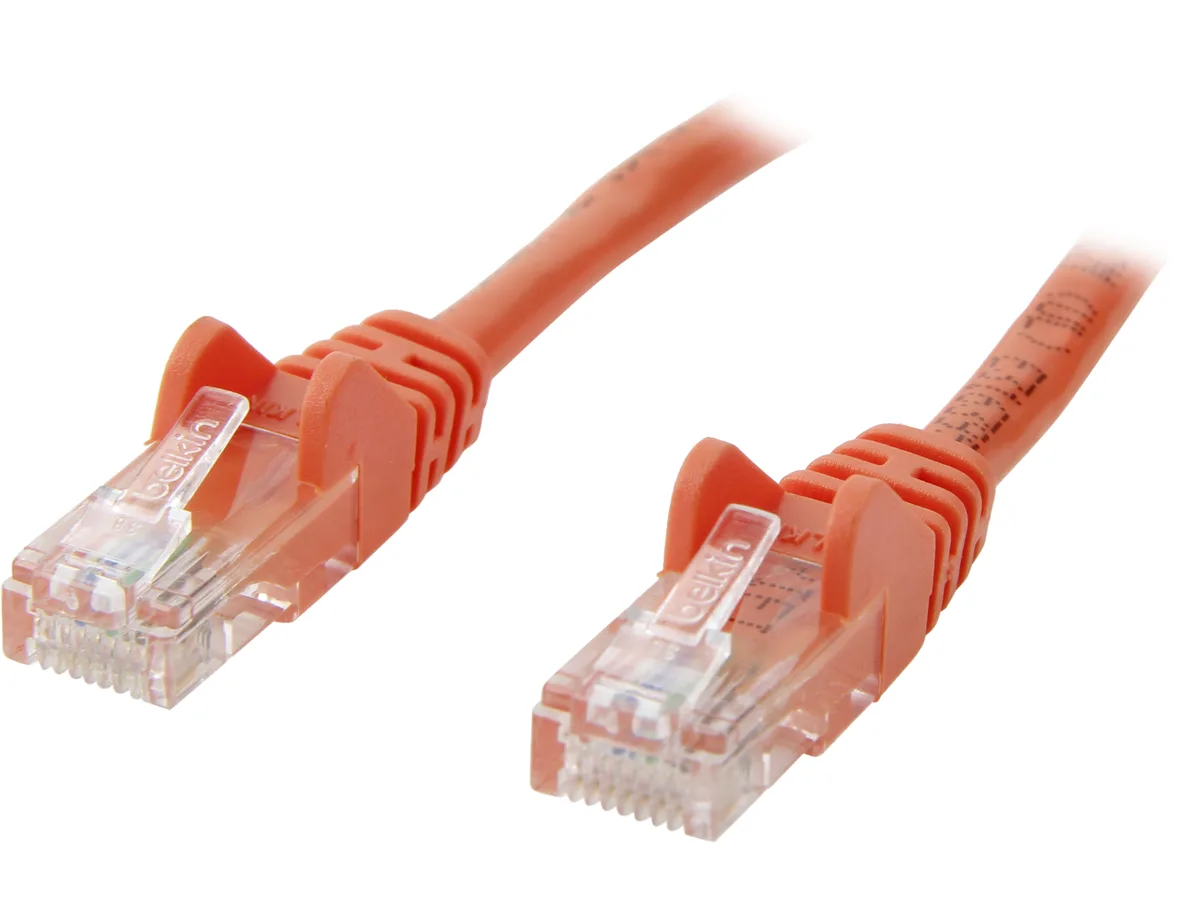 Belkin Belkin A3L791-06-ORG-S Cat 5E 6 ft Orange RJ45 Network Ethernet Cable — product photo