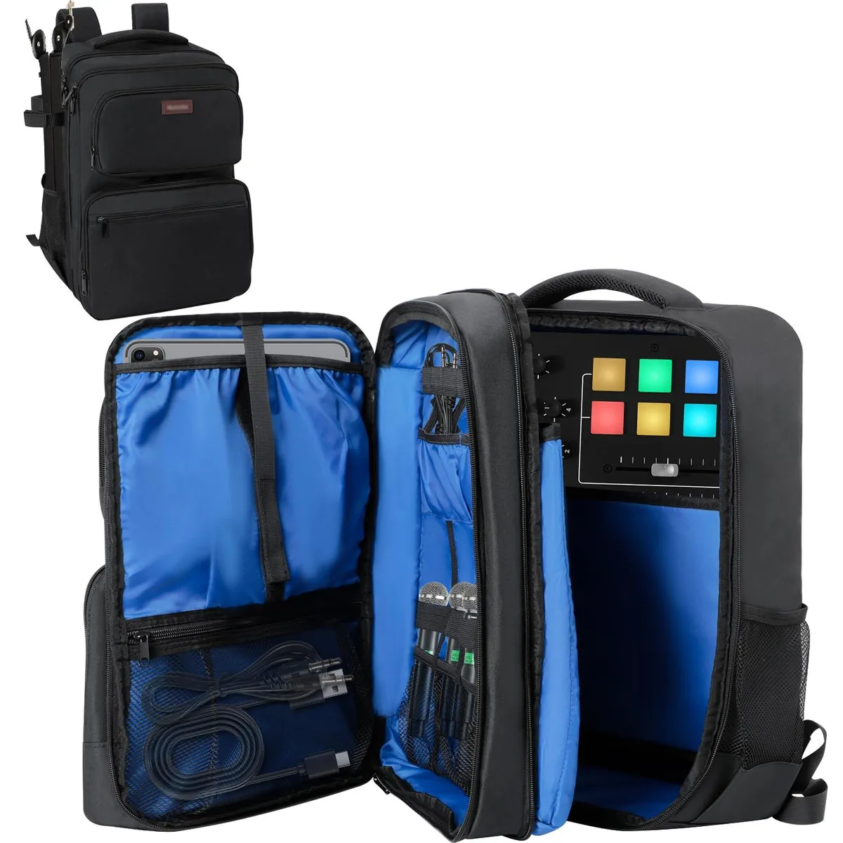 Generic Audio Mixer Travel Case Bag Black 9.06 x 11.81 x 17.32 in — product photo