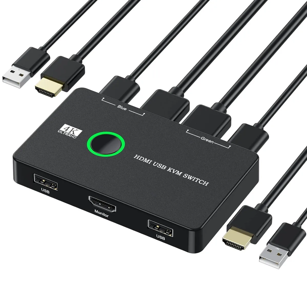 suranus suranus 2-Port USB HDMI KVM Switch 4K@60 Hz — product photo