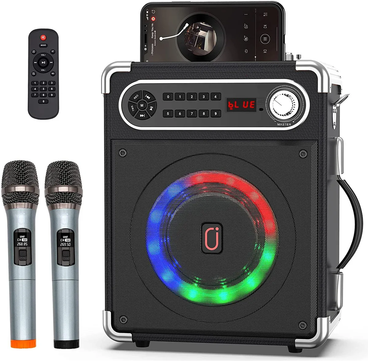 Thinkstar Thinkstar Portable Speaker 5.25" Subwoofer 2 Wireless Mics Bluetooth 5.0 2.96kg — product photo