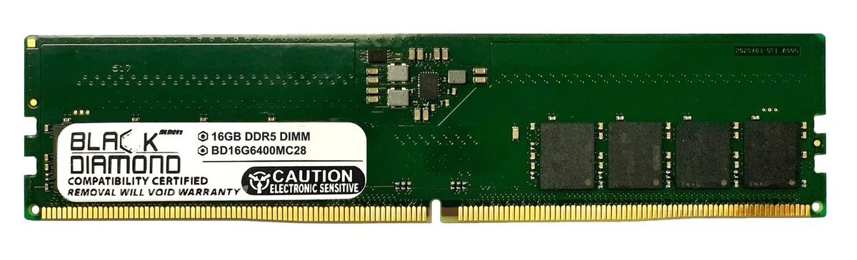Black Diamond Memory Black Diamond Memory BD16G6400MC28 16GB DDR5 6400 memory upgrade — product photo